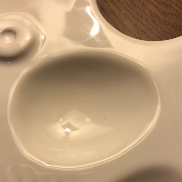 Vintage Egg Plate by Wächtersbach 70s Retro Design MCM Country House Style - Picture 5 of 6